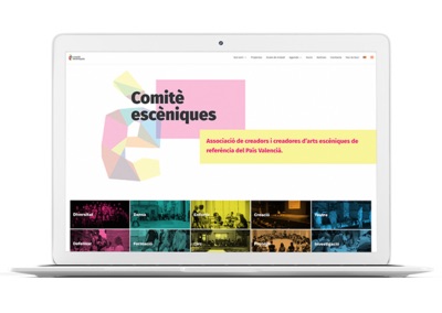 Diseño web de Comitè Escèniques — Innobing, estudio de diseño web en Valencia