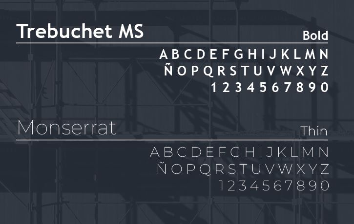 M.E.T. — tipografía